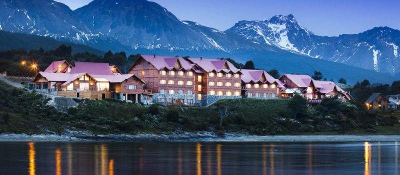 Frente Noche Hotel Los Cauquenes Resort Spa Ushuaia Tierra Del Fuego